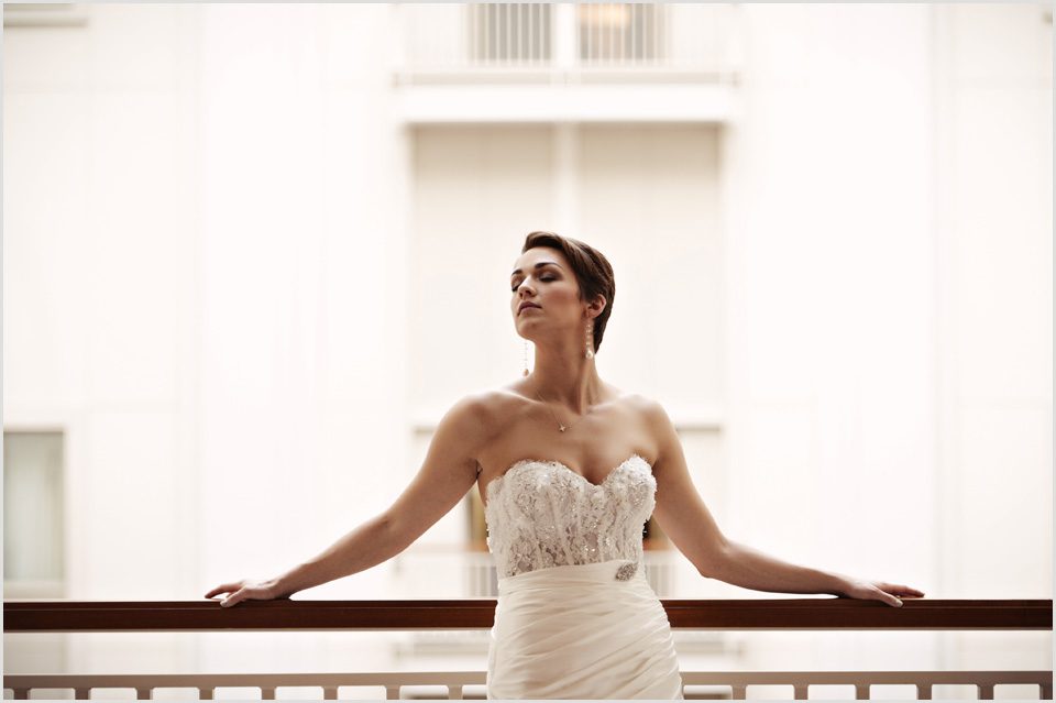 bride in a couture dress