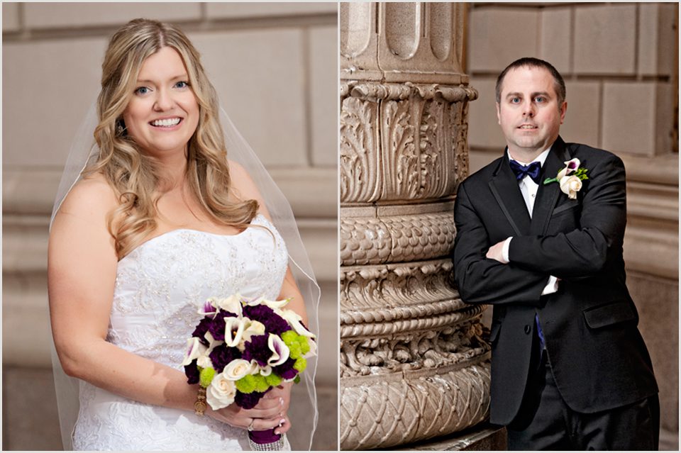 bride and groom portraits